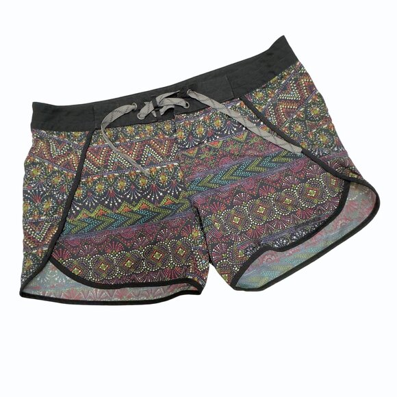 Patagonia Pants - Patagonia Wavefarer Board Shorts Womens 4 Multicolor Bohemian Tribal Drawstring